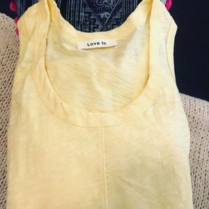 Light Yellow Tank. NWOT.